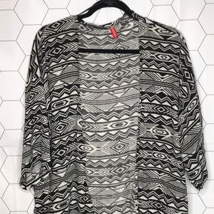 5/$20 Patterned Short Sleeve Cardigan